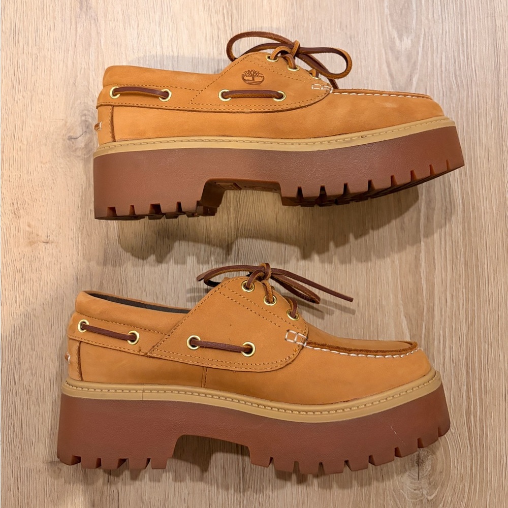 Timberland Leather Boat Shoes platform